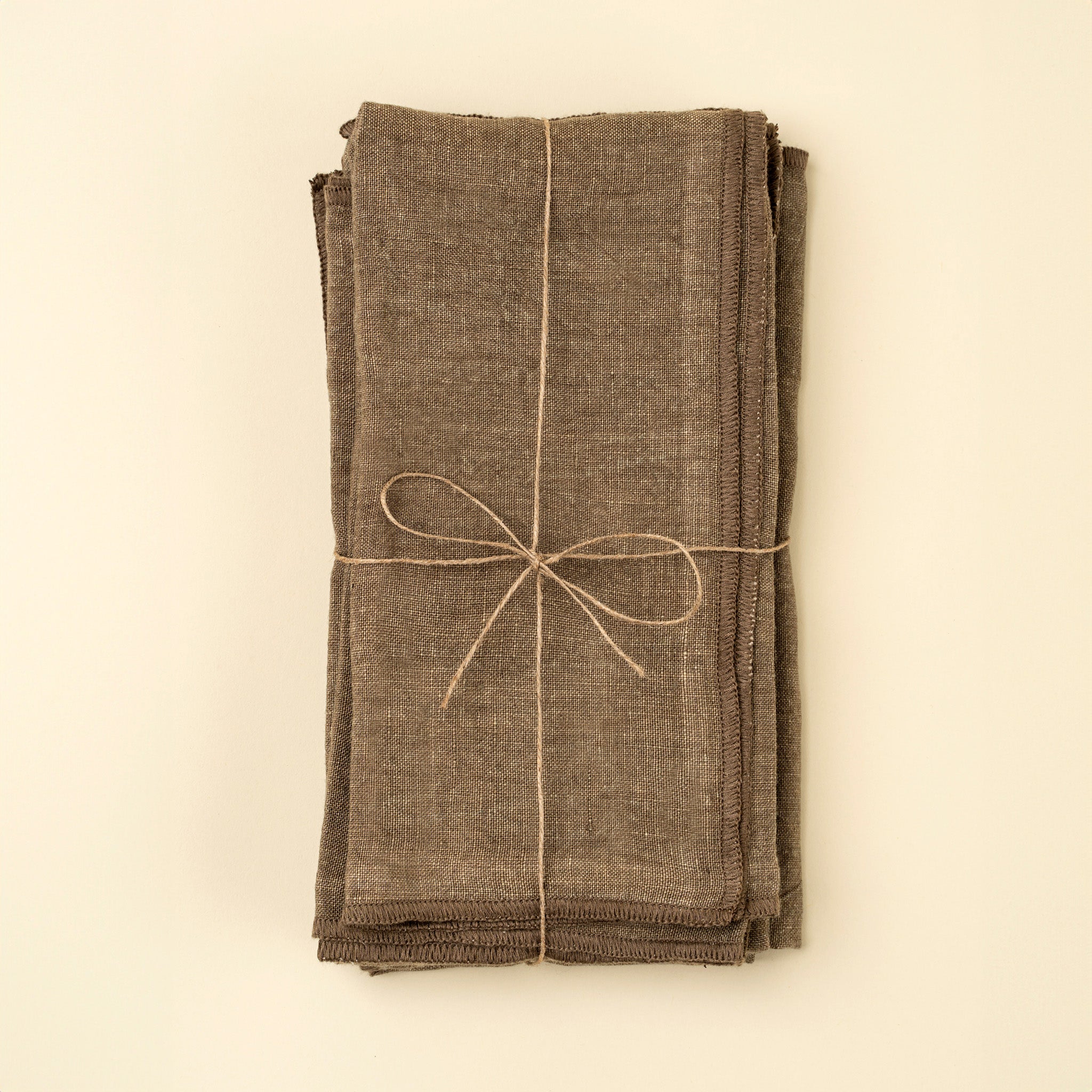 Selva Napkins – Stonewashed Linen, Dusky Green, Set of 4