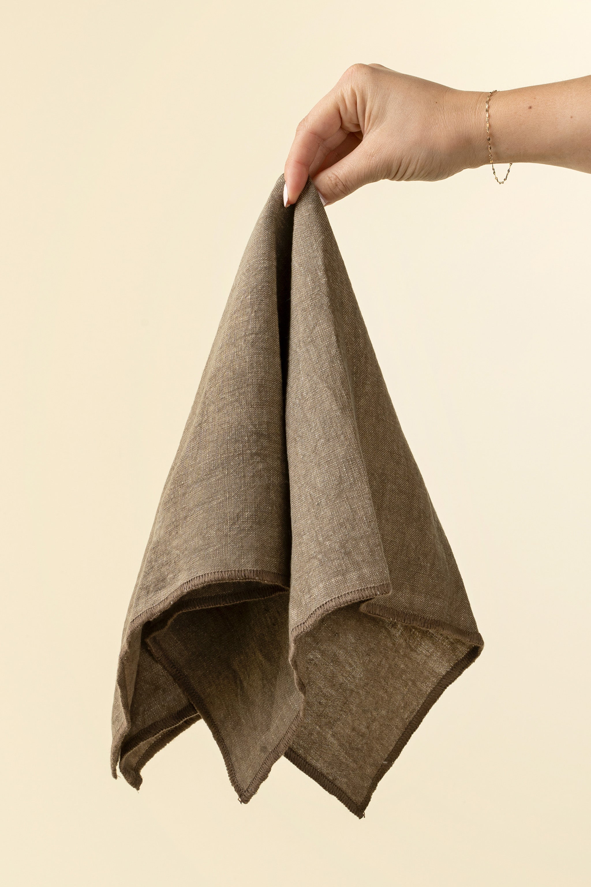 Selva Napkins – Stonewashed Linen, Dusky Green, Set of 4