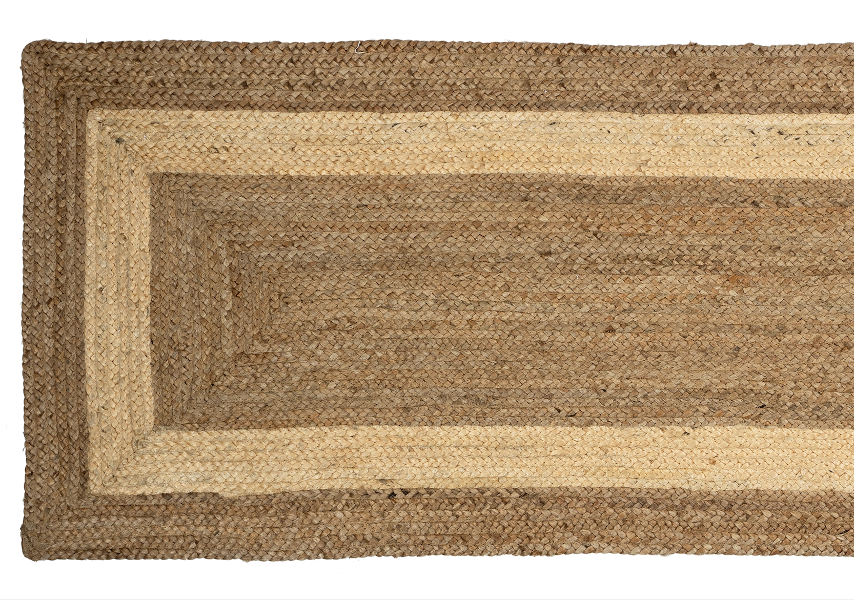Clemente Runner – Braided Natural Jute, 8'×2.5'