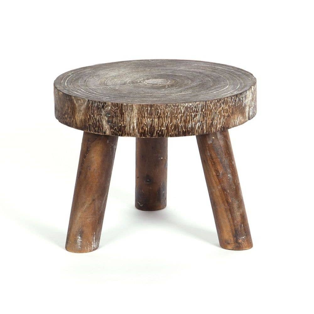 Forêt Stool – Solid Wood, Natural Grain