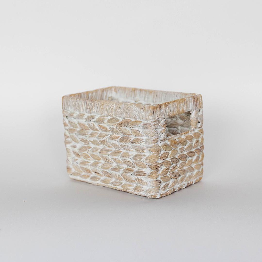 Blanc Trio – Washed Storage Baskets, Set of 3