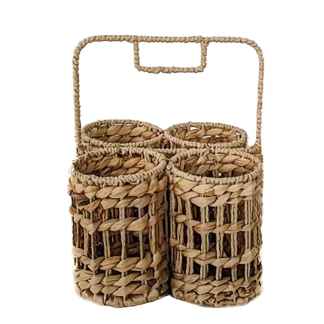 Vendange Carrier – Woven Bottle Basket