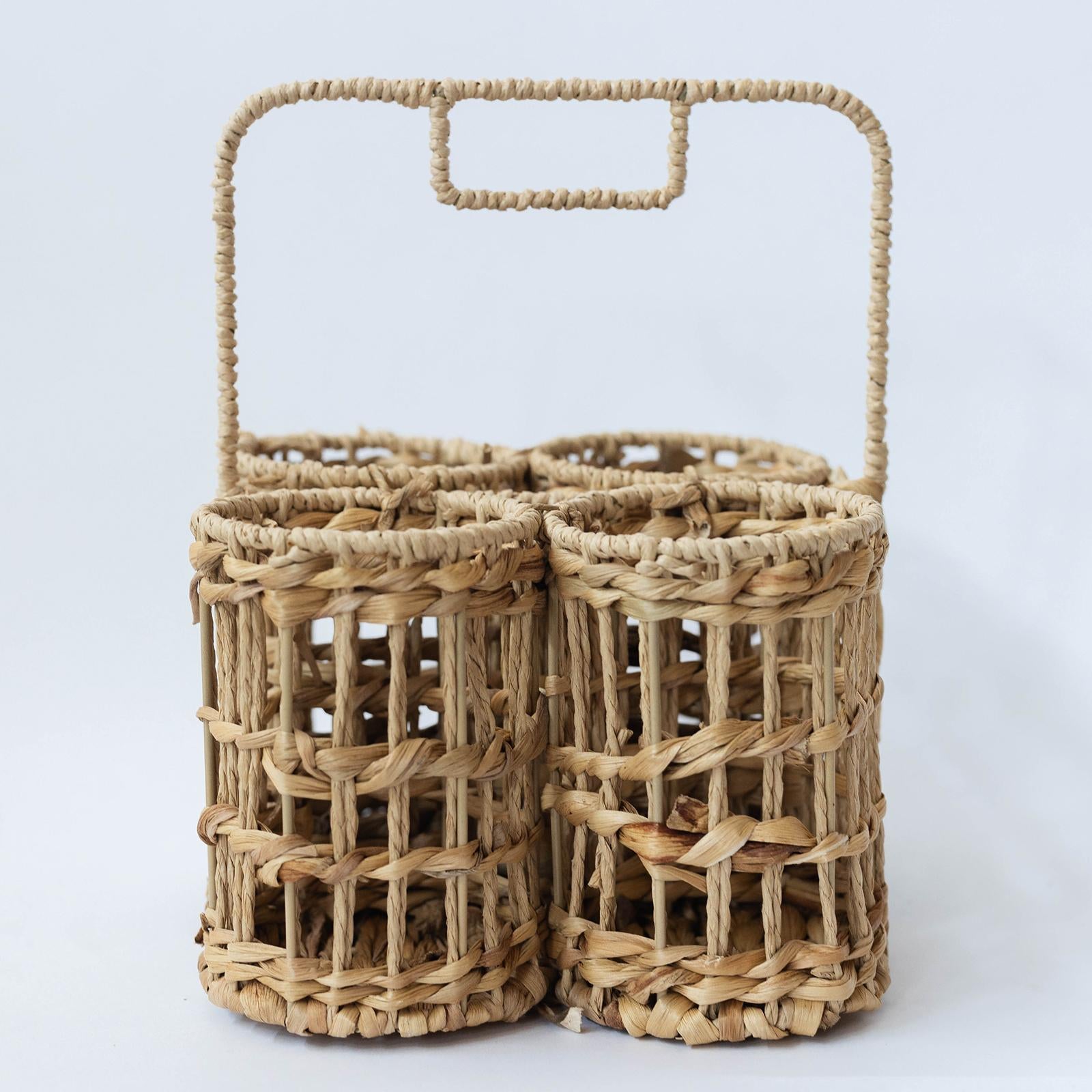 Vendange Carrier – Woven Bottle Basket